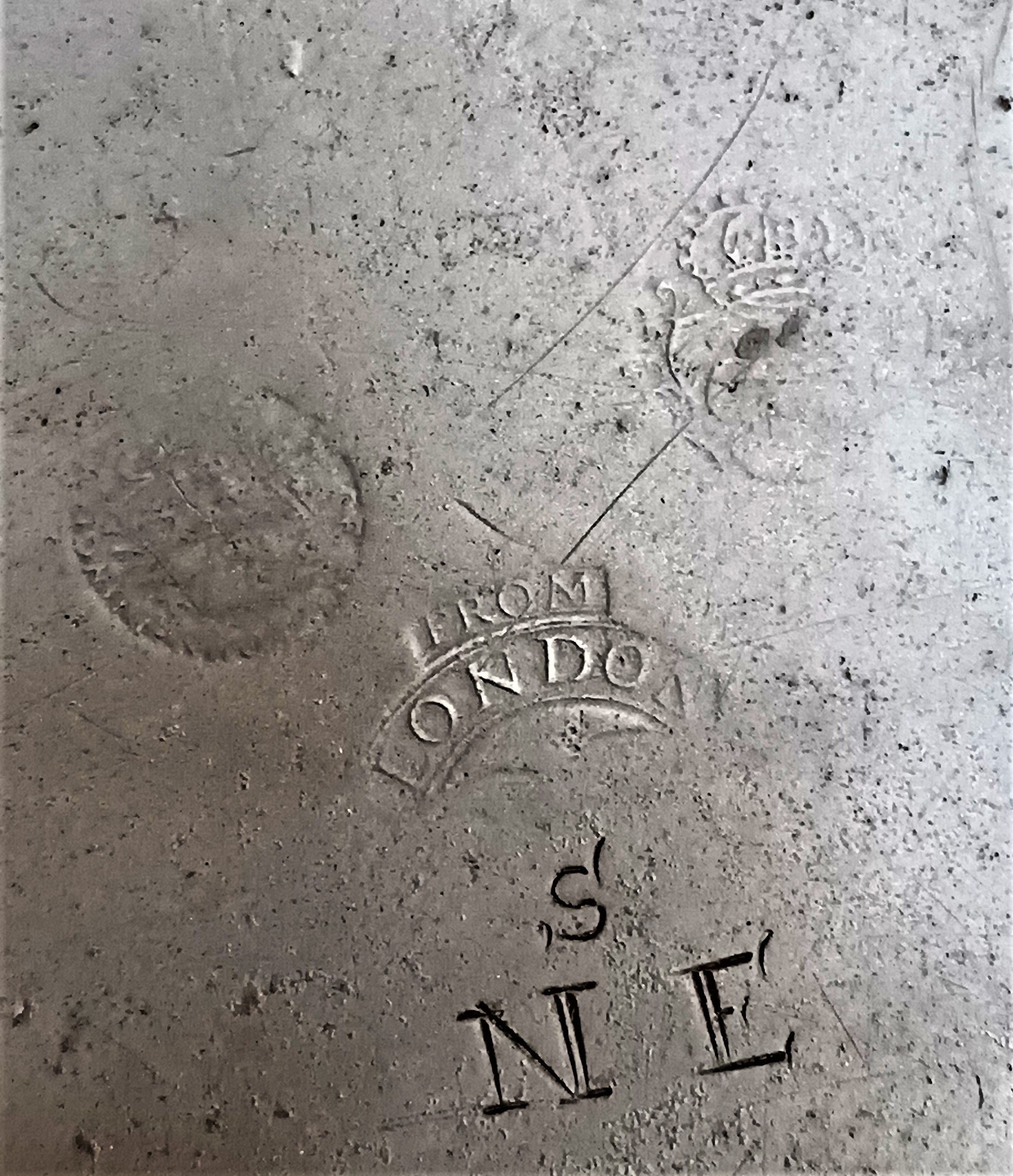 Antique English Georgian Pewter Dish / Charger - Image 2